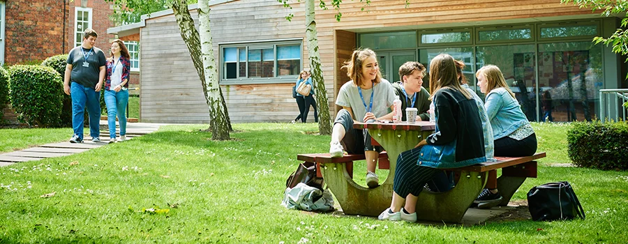 Students outside WB