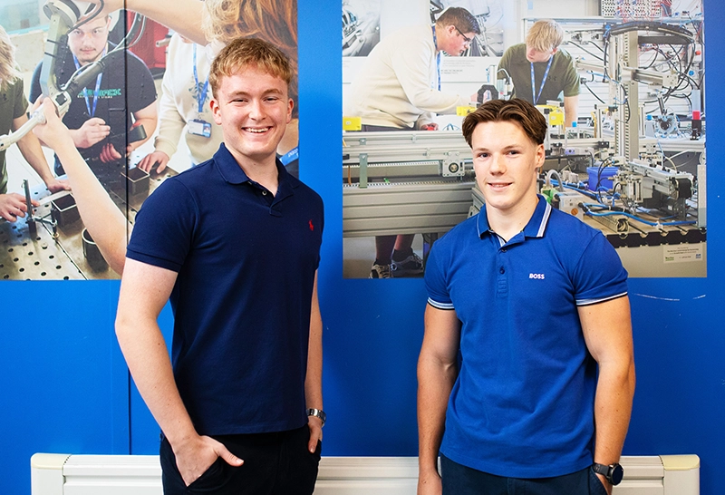 Two Shrewsbury College students are preparing to take the next exciting step in their careers after being selected for the highly competitive Airbus Degree Apprenticeship Programme