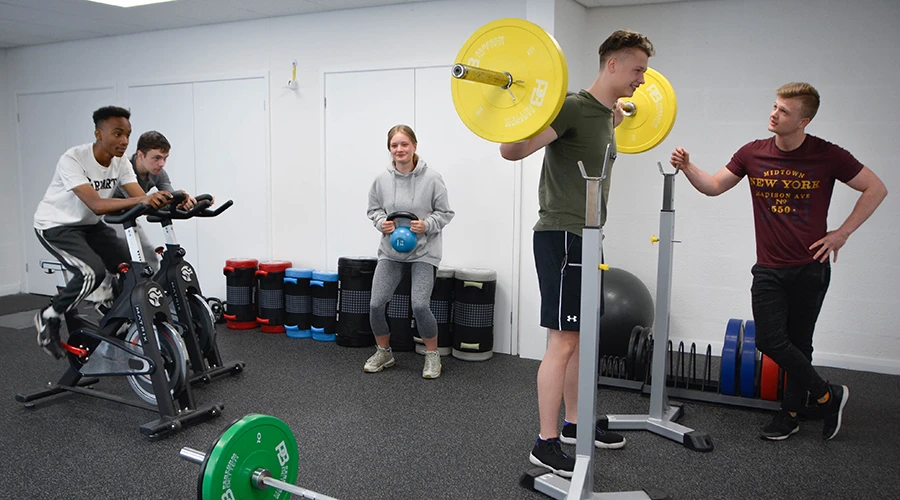 Group of students in gym
